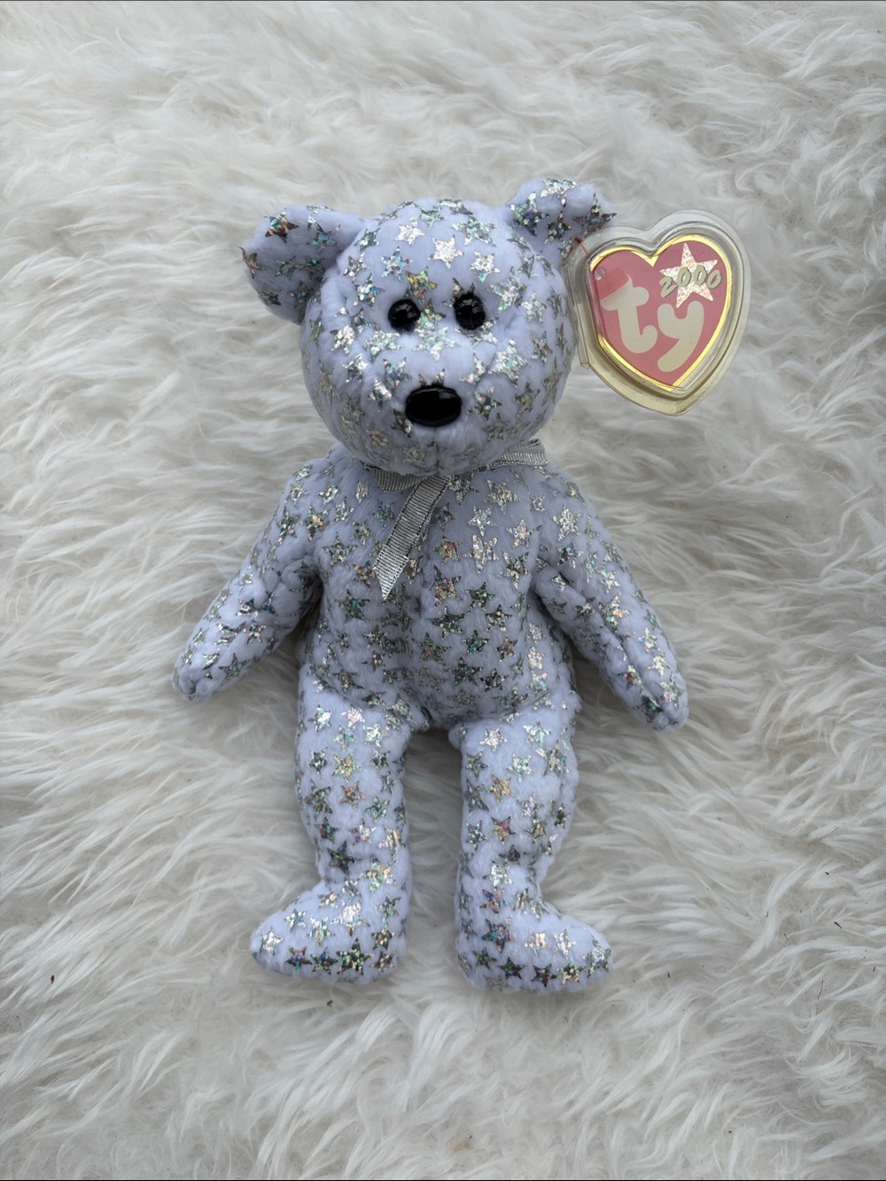 TY Beanie Baby Star-Pattern Bear